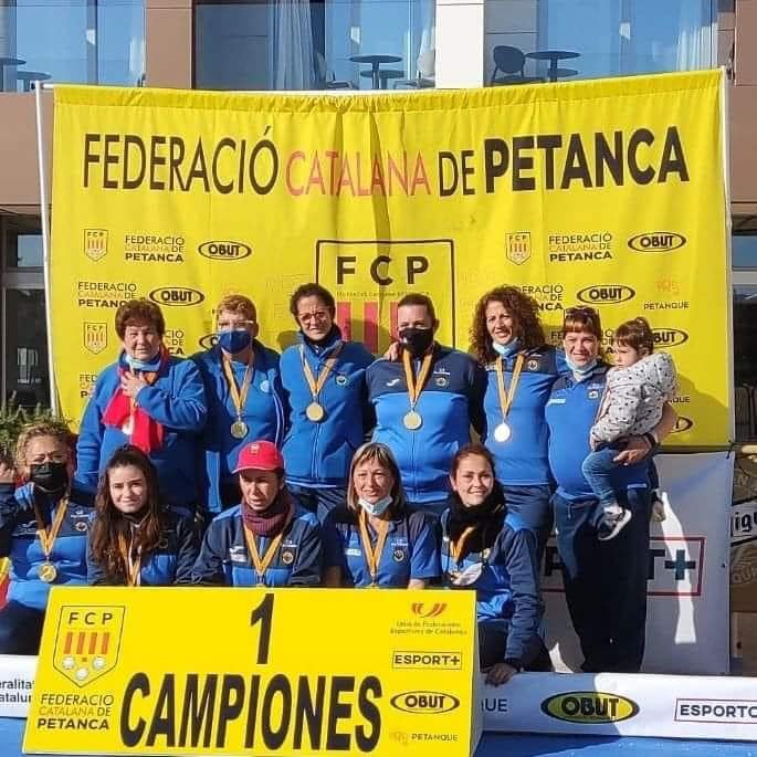 El Club Petanca Santa Coloma, campió de Catalunya!