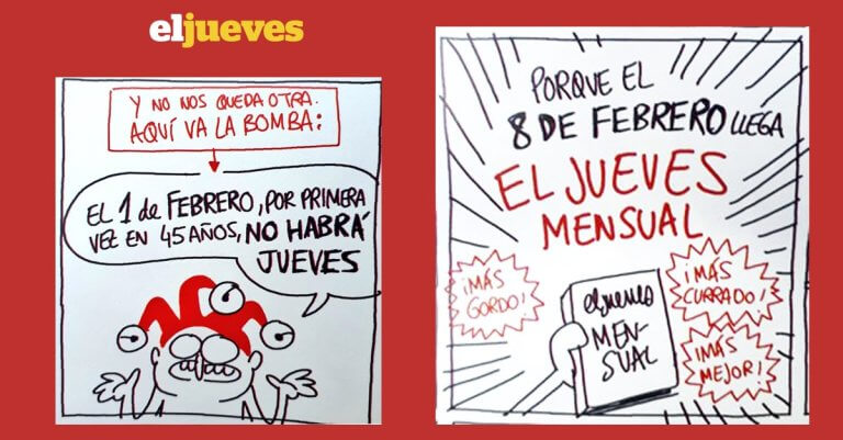 El Jueves, un mite editoral, deixa de ser setmanal per l’alt preu del paper